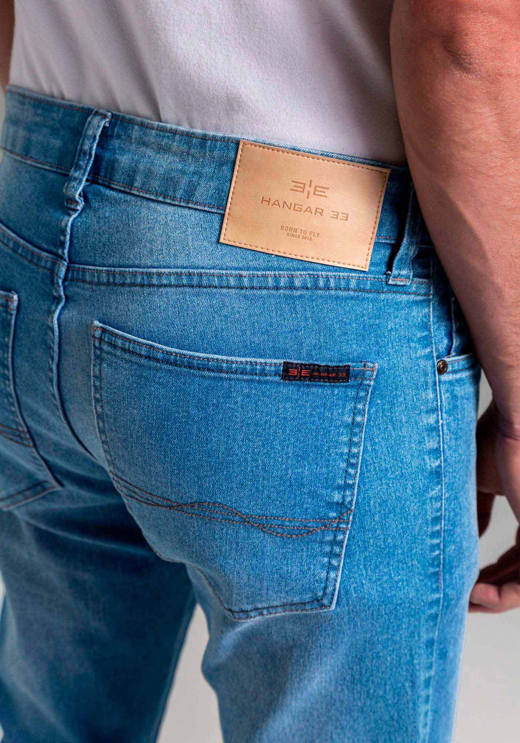 Calça Jeans Slim Masculina Estonada Com Elastano - emporioalex