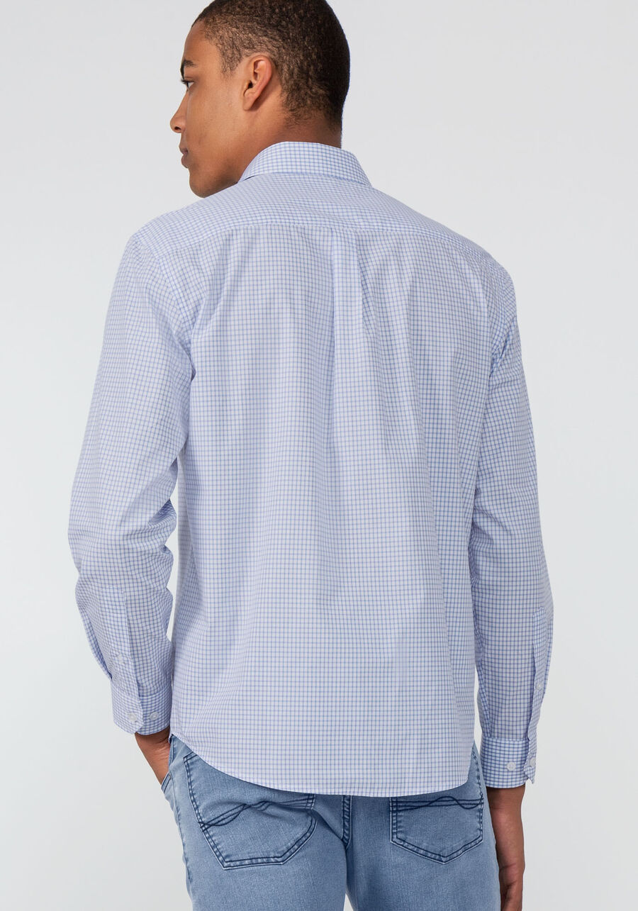 HUGO - Camisa de ajuste descontraído em flanela de algodão orgânico com  padrão de xadrez